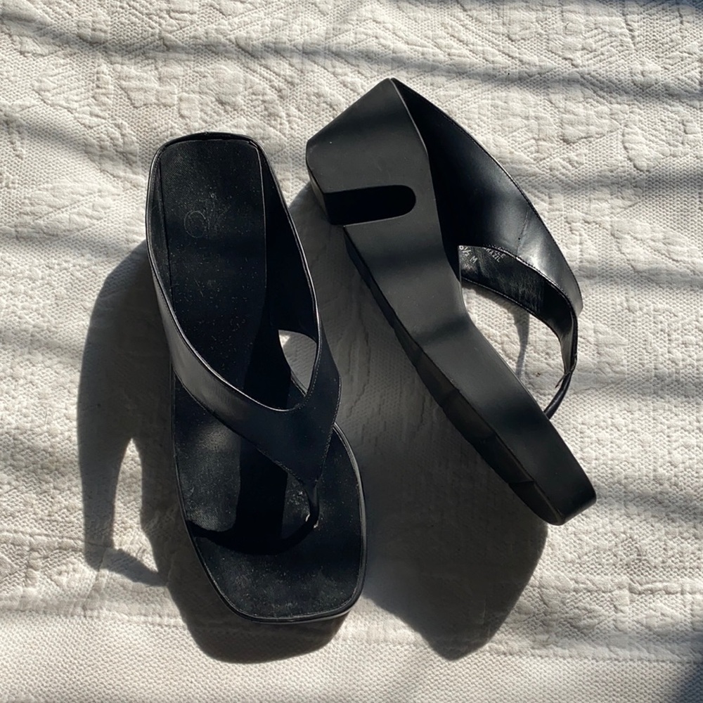 90s Calvin Klein Thong Wedge
